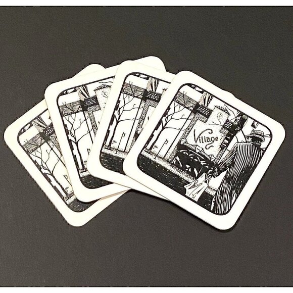 Artist Made Coasters, print of original art, Chicago Loop scene - Picture 2 of 5